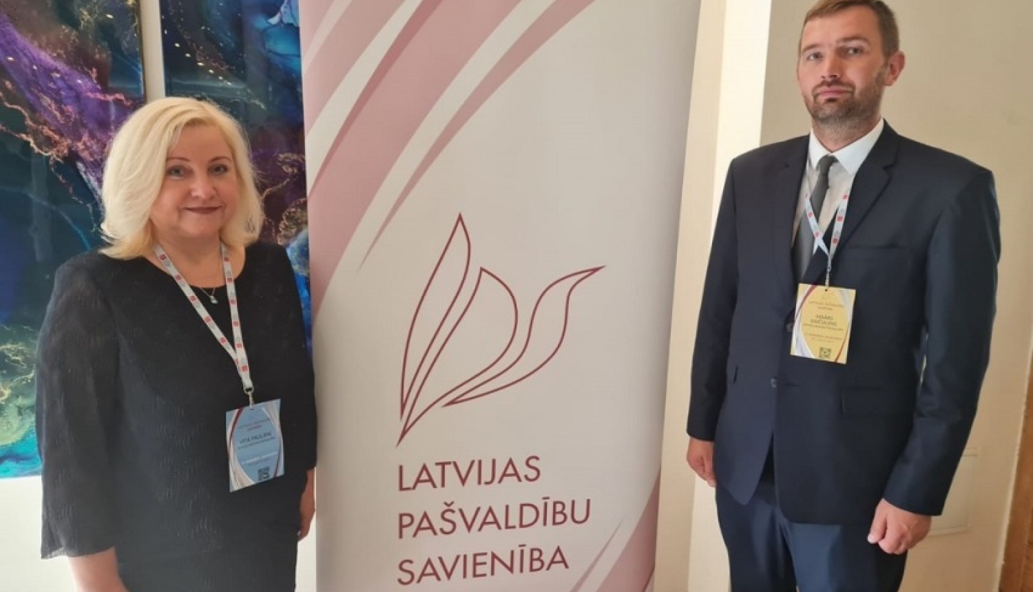 Ropažu novada domes priekšsēdētāja Vita Paulāne un vietnieks Ainārs Vaičulens piedalījās LPS 31. kongresā