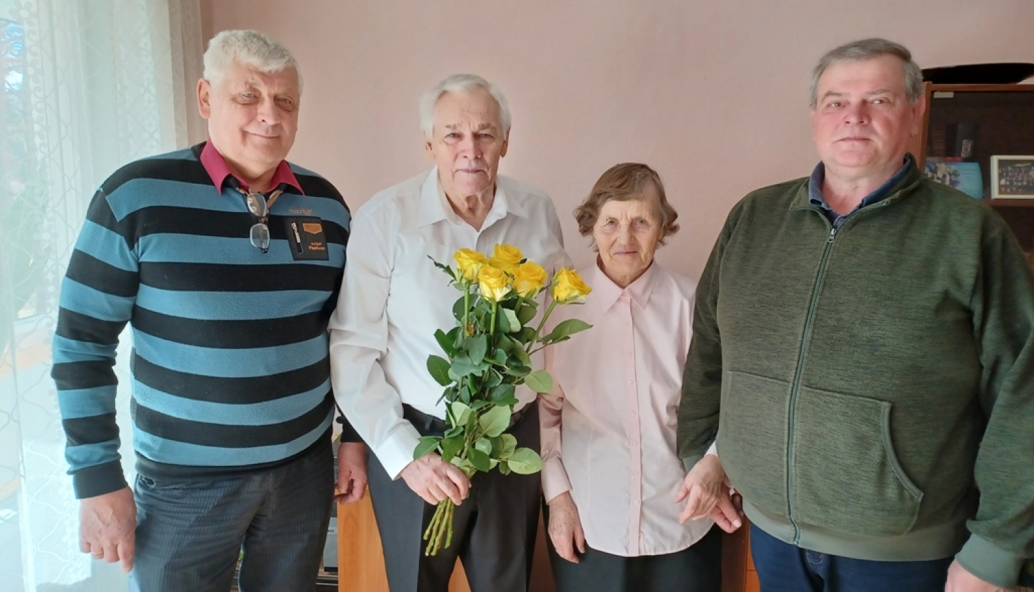 Sveicām Ropažu pagasta represēto Zigmundu Rubeni 85 gadu jubilejā