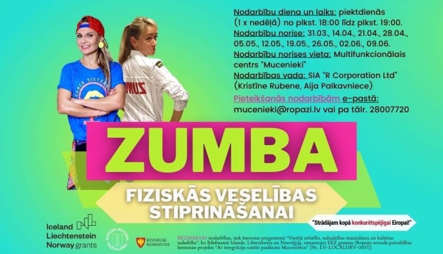 Zumbas nodarbībs